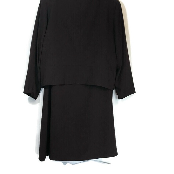 Skirt and Jacket set faux leather accent brown - Picture 5 of 8